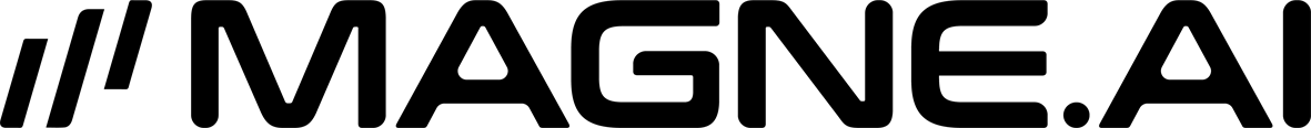 MAGNE.AI Black Horizontal Logo